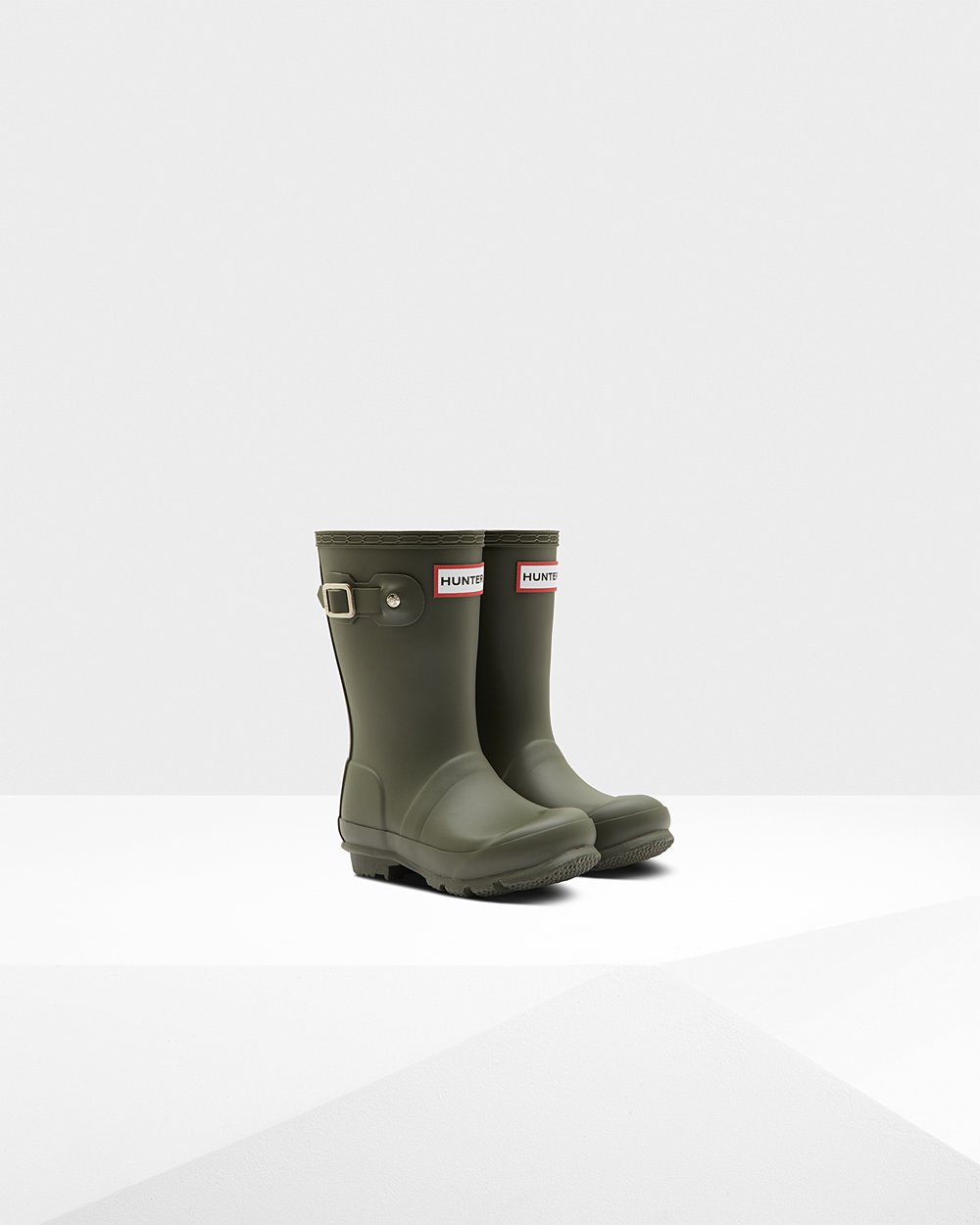 Kids Hunter Rain Boots Dark Olive - Original Little - 0189463-ZM